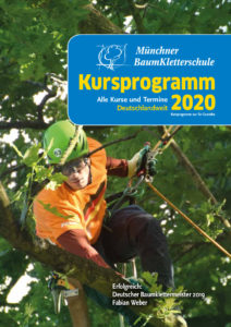 Cover Kursprogramm 2020 der Münchner Baumkletterschule